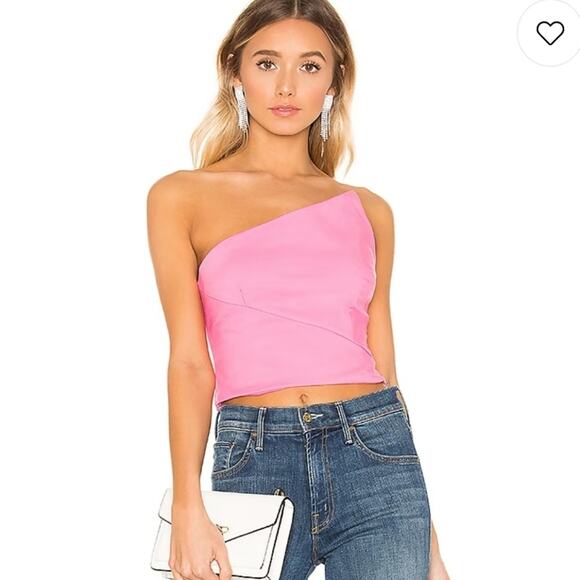 Superdown Quincy Strapless Top in Hot Pink XS - Picture 1 of 7